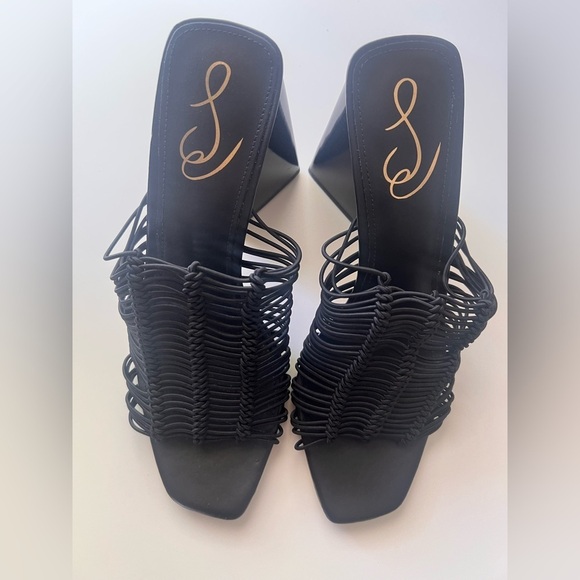 Sam Edelman Shoes - Women’s Elegant Sam Edelman Black Woven Heels